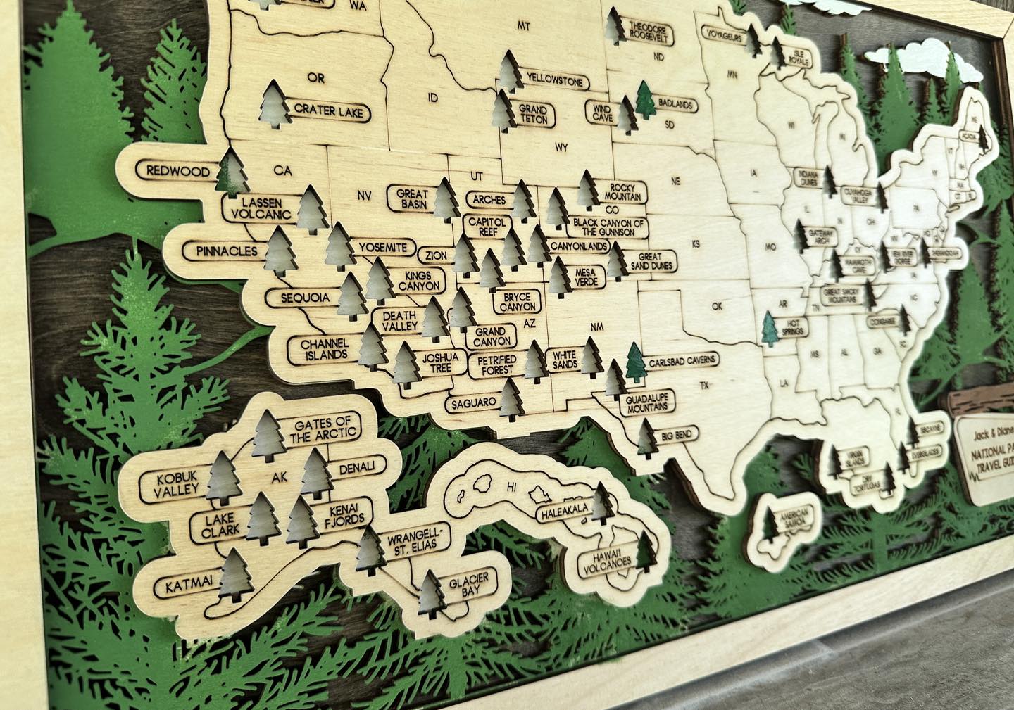 National Parks Travel Map