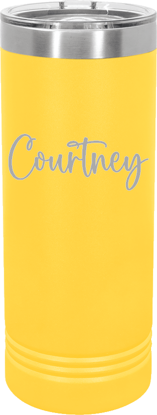 Spotlight Skinny Tumbler - Summer - Yellow