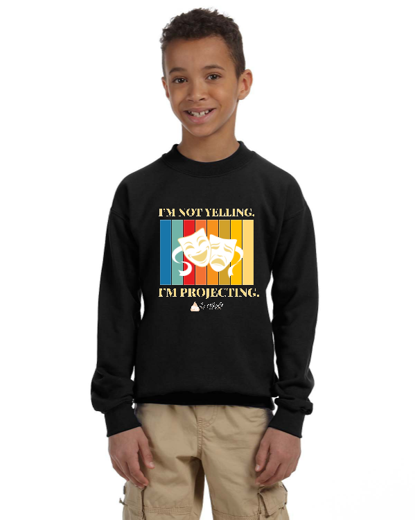 I'm Not Yelling Crewneck Sweatshirt - Youth