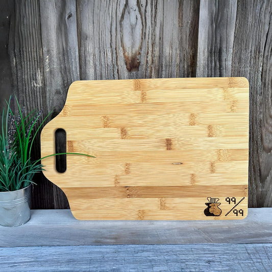 Cutting Board with Old School Runescape Inspired Level 99 Cooking