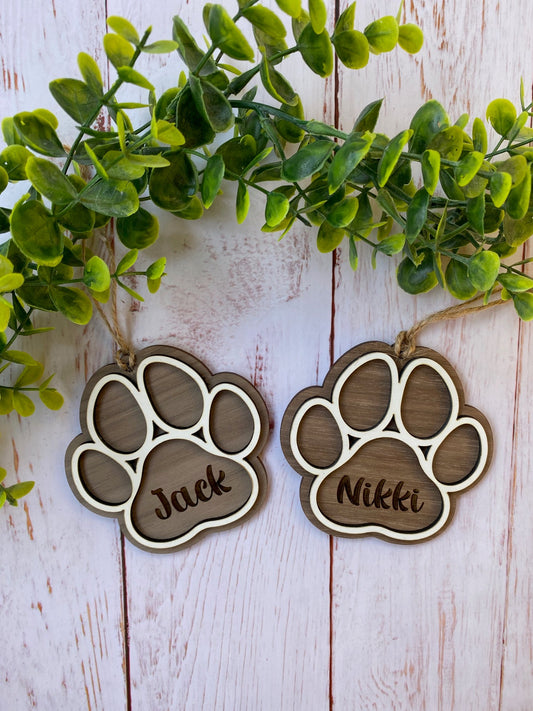 Pawprint ornament