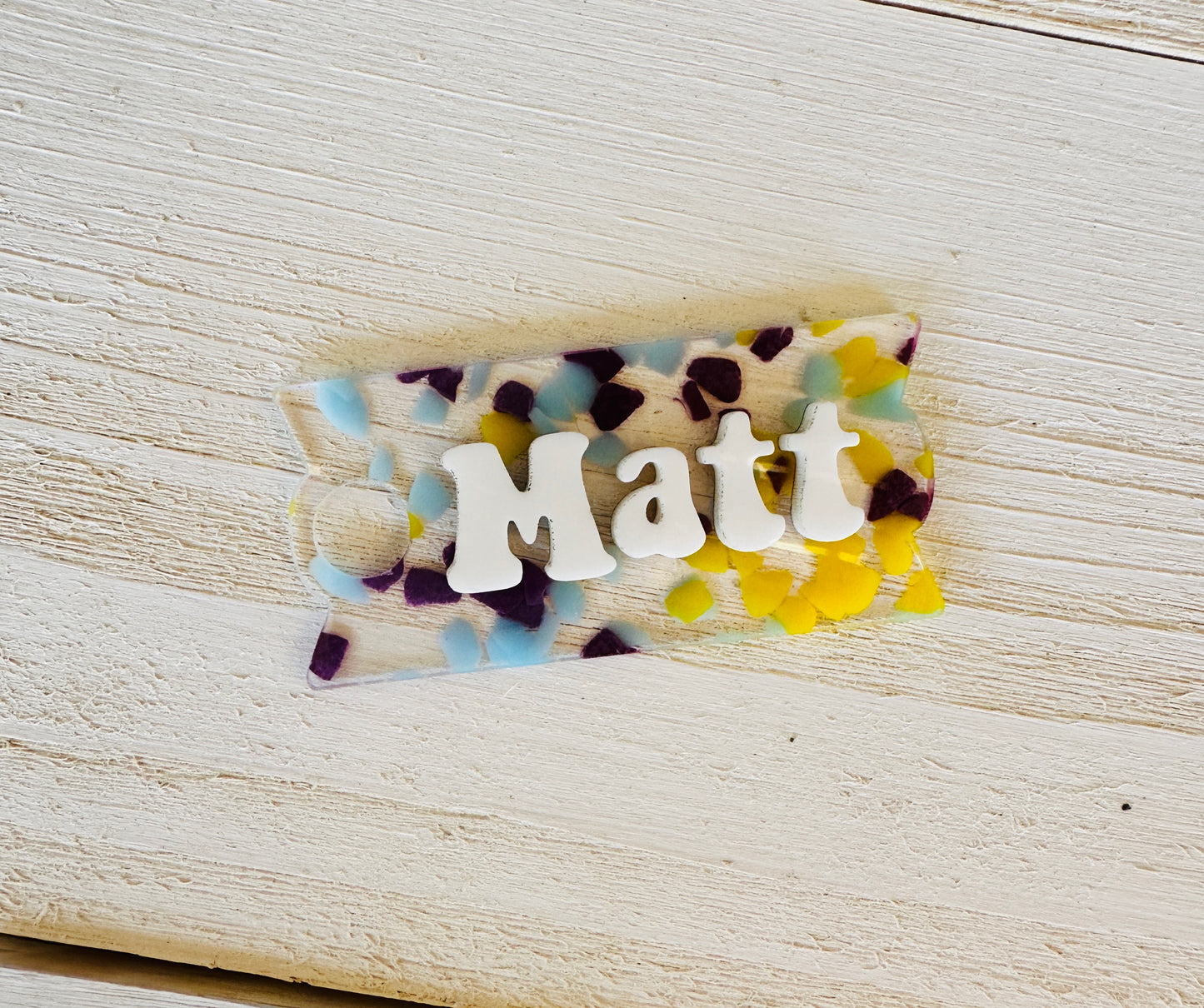 Tumbler Name Tag - Glitter and Prints