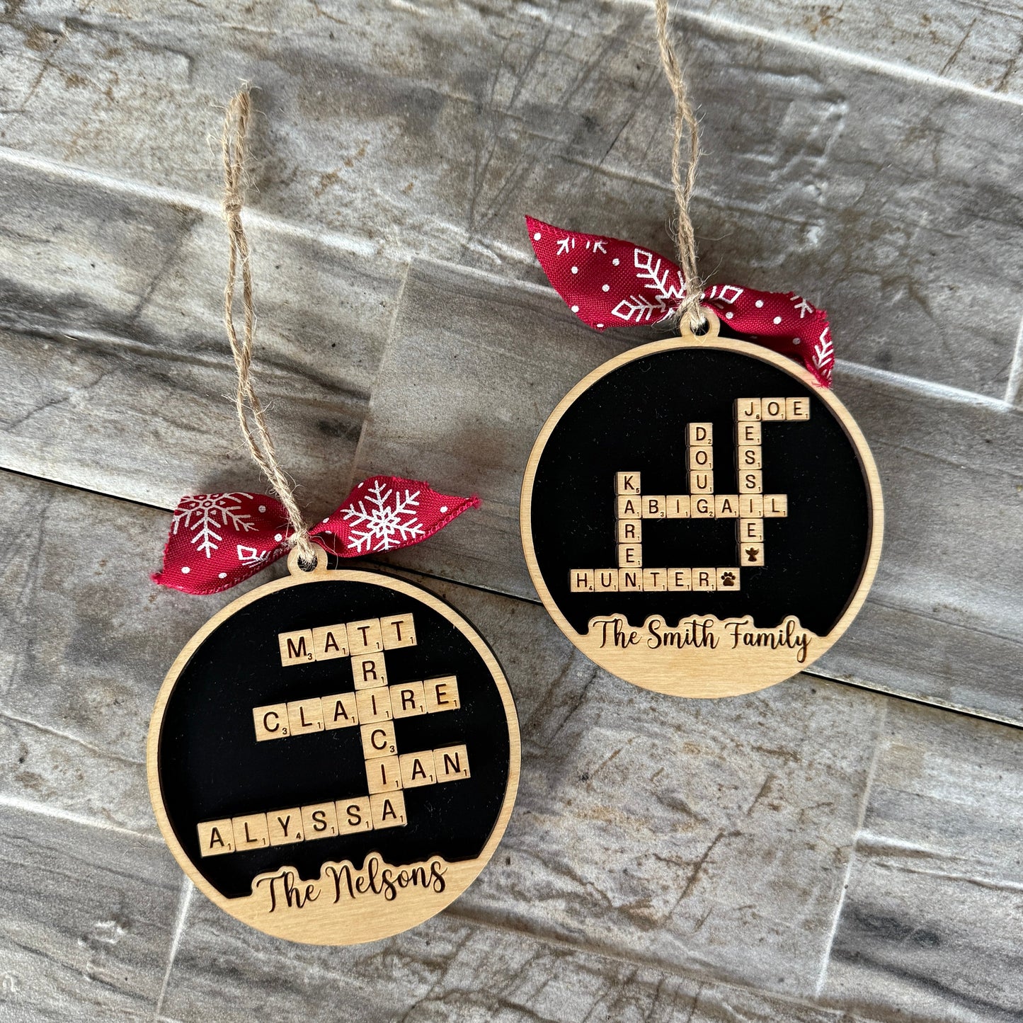 Crossword Ornament