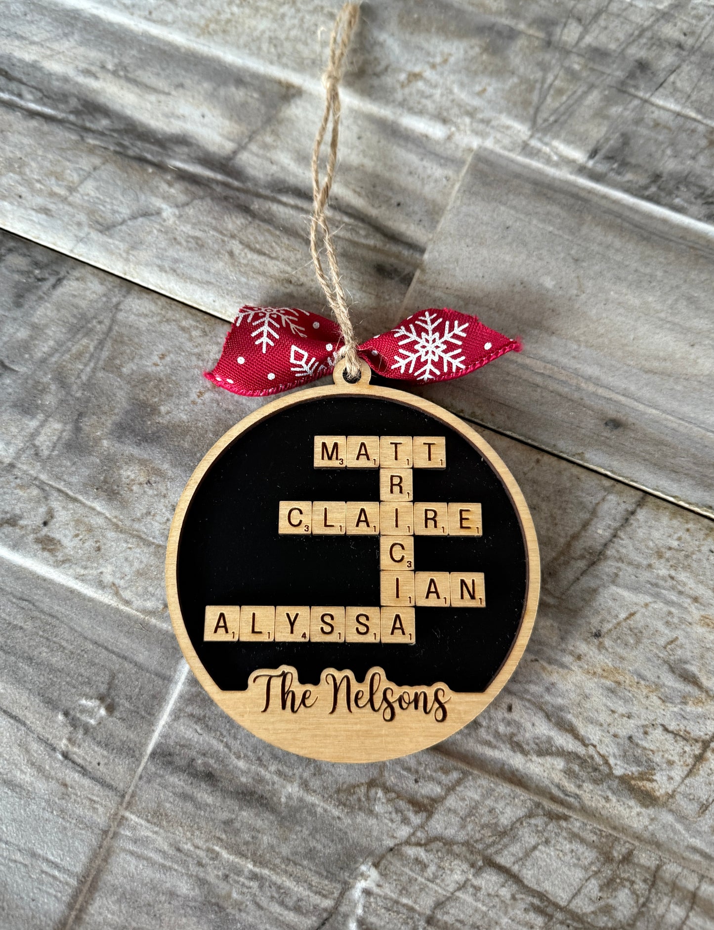Crossword Ornament