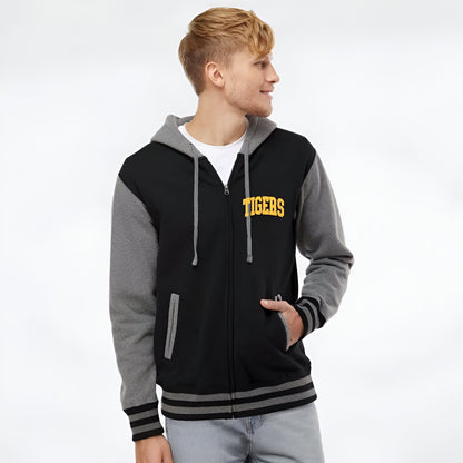 Unisex Heavyweight Varsity Full-Zip Hooded Sweatshirt