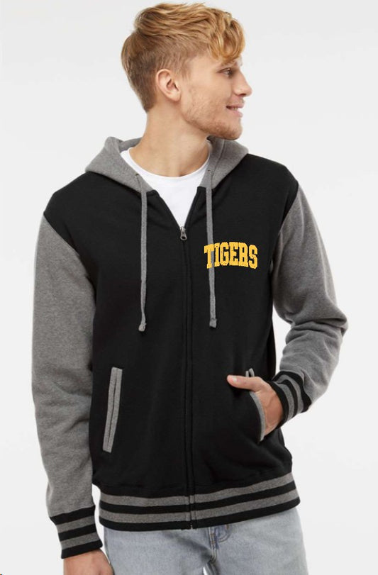 Unisex Heavyweight Varsity Full-Zip Hooded Sweatshirt