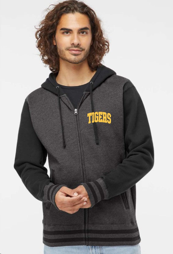 Unisex Heavyweight Varsity Full-Zip Hooded Sweatshirt