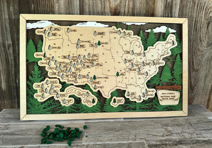 National Parks Travel Map