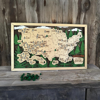 National Parks Travel Map
