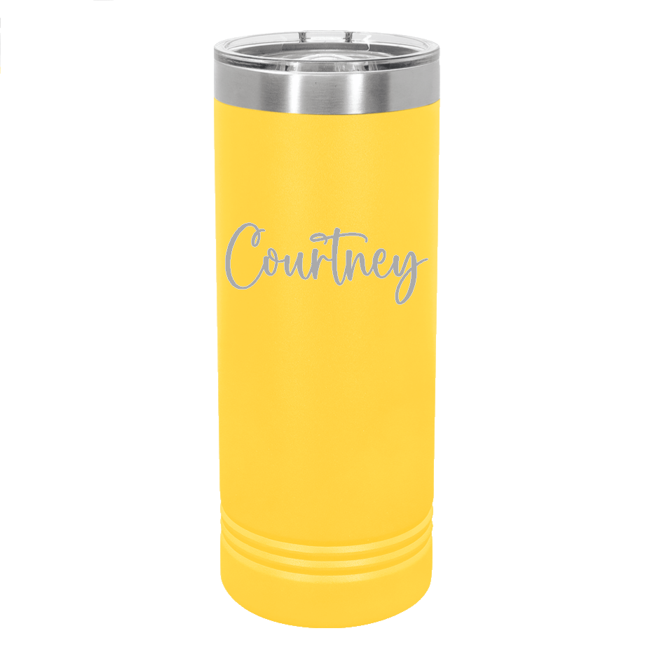 Spotlight Skinny Tumbler - Summer - Yellow