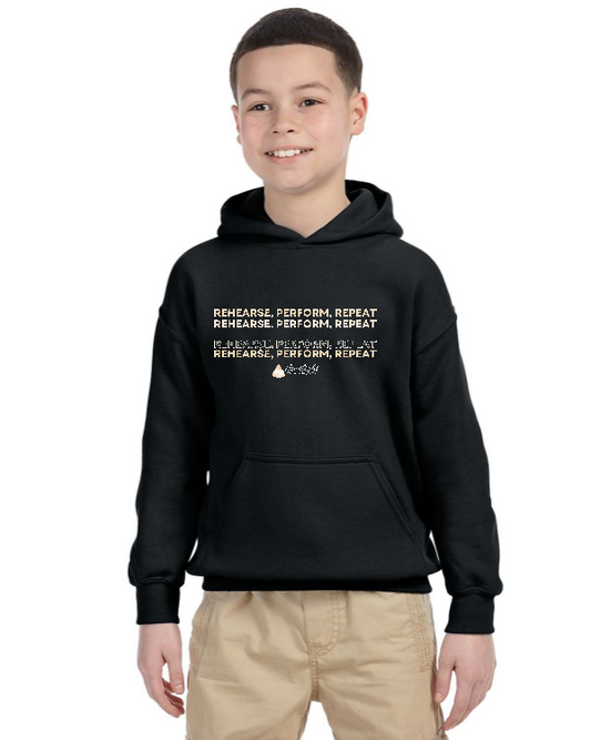 Rehearse Perform Repeat Hoodie - Youth