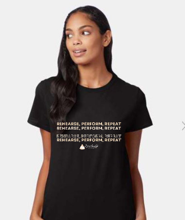 Rehearse Perform Repeat Tee - Adult