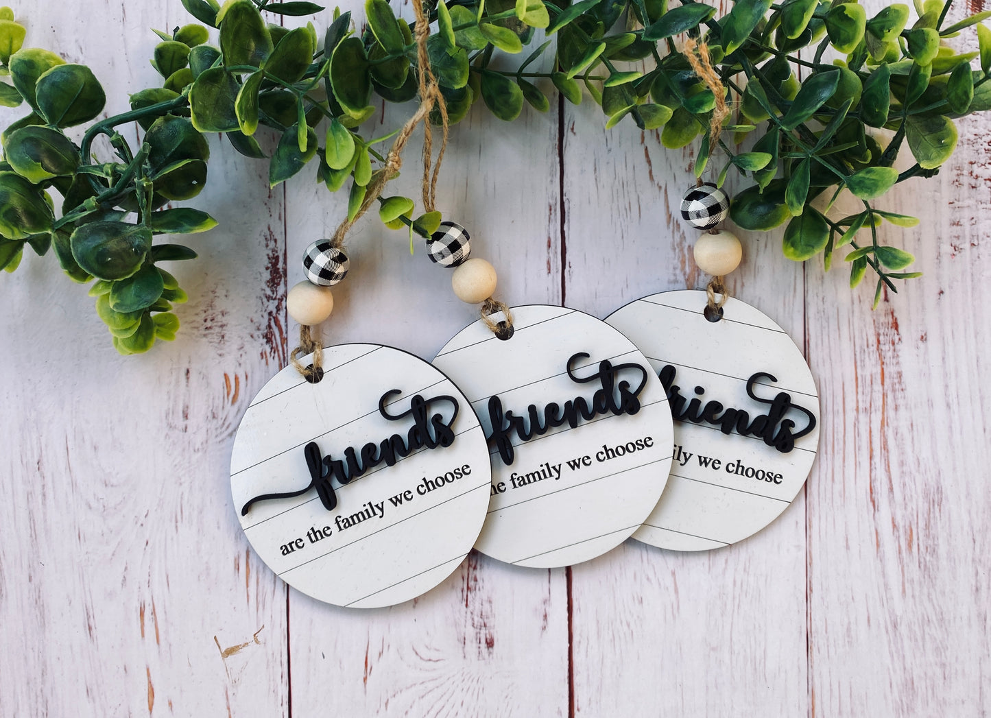 Friends are the Family we choose Christmas Ornament