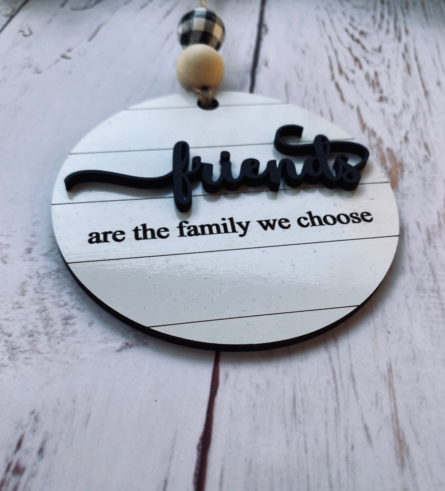 Friends are the Family we choose Christmas Ornament