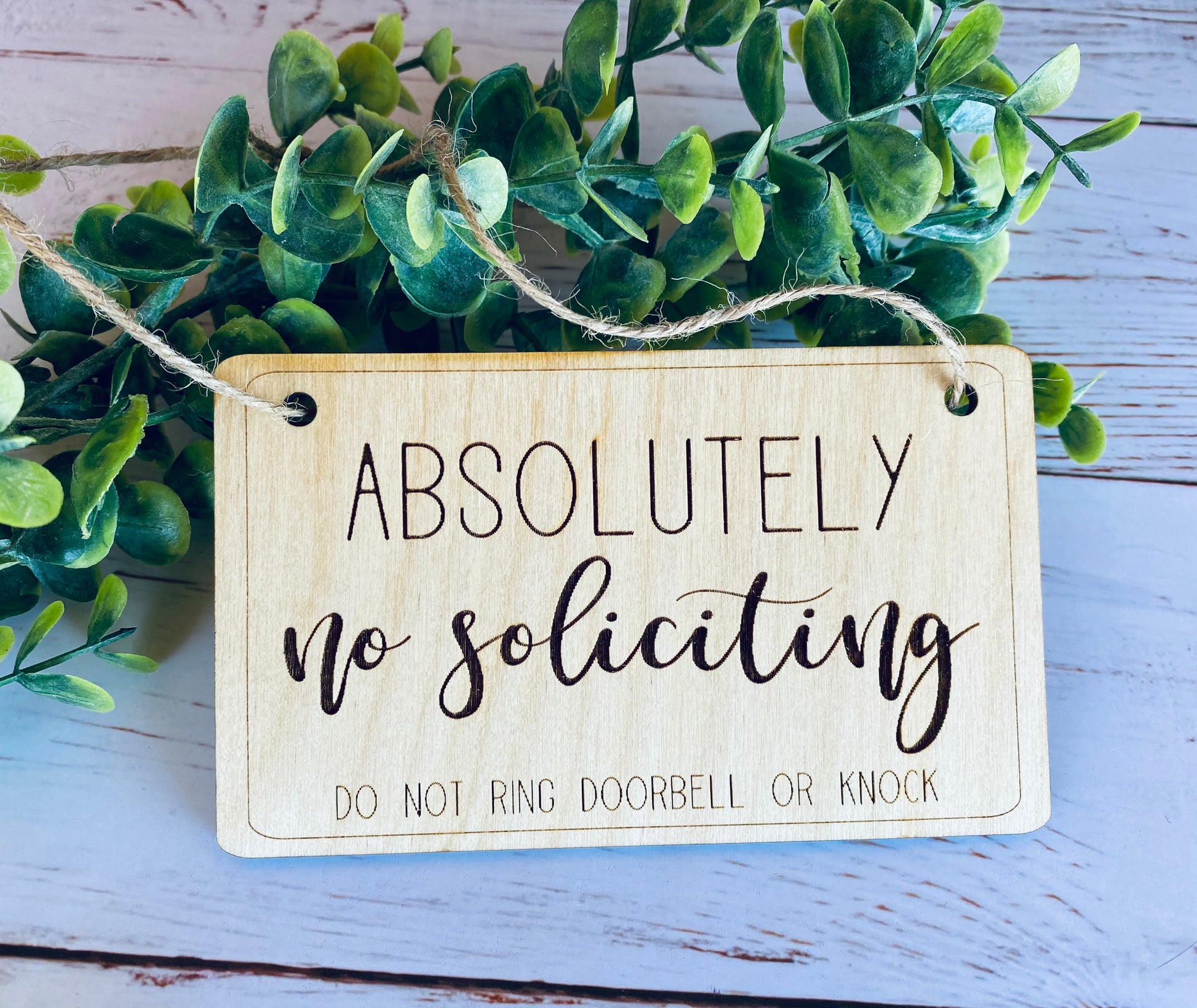 no soliciting sign